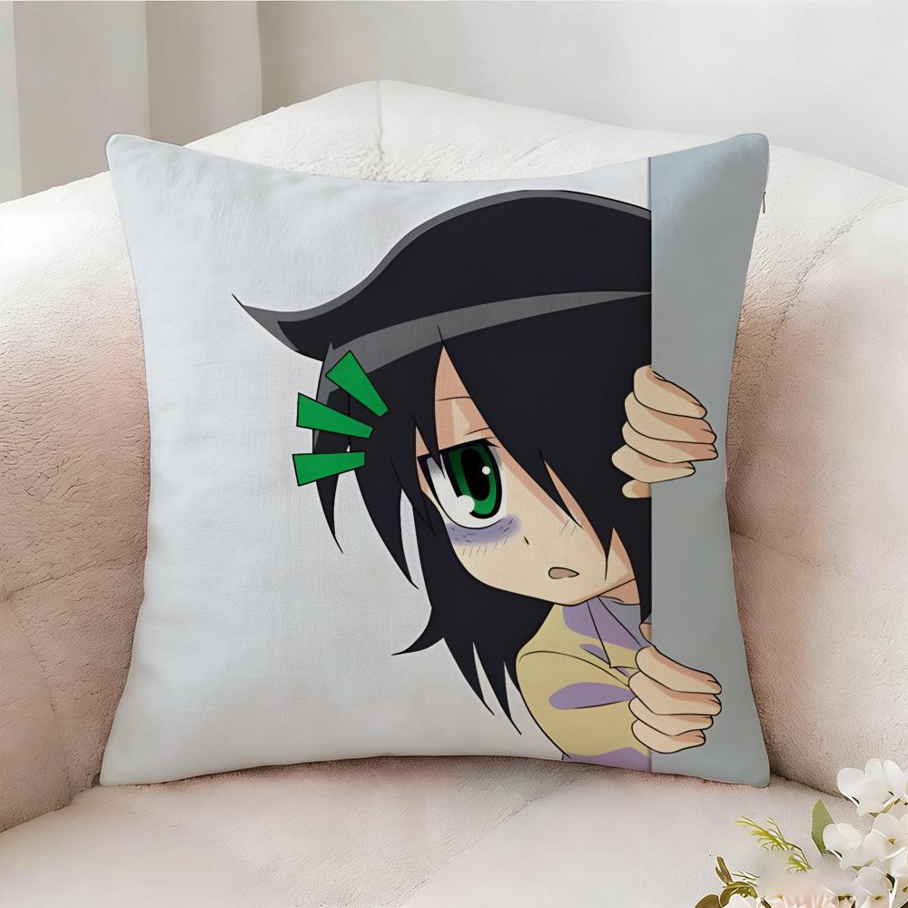 T-Tomoko Kuroki Anime Pillow Case Pillowcase, Double-Sided Printed, Sofa Cushion, Bedroom Headboard Pillow
