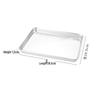Rectangular Stainless Steel Barbecue Tray