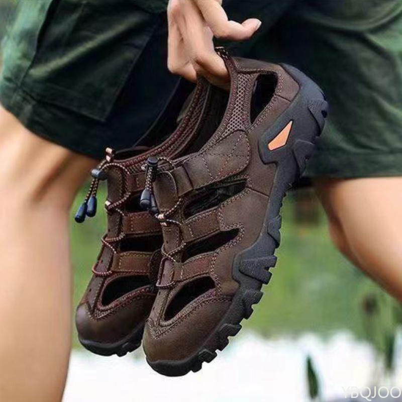 Fashion Men's Sandals Outdoor Beach Shoes Hollow Out New Summer Baotou Anti Collision and Water Wading Low Cut Breathable Casual Shoes