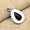 Red Garnet Natural Gemstone Jewelry  Handmade Pendent 925 Solid Sterling Silver Gift For Her