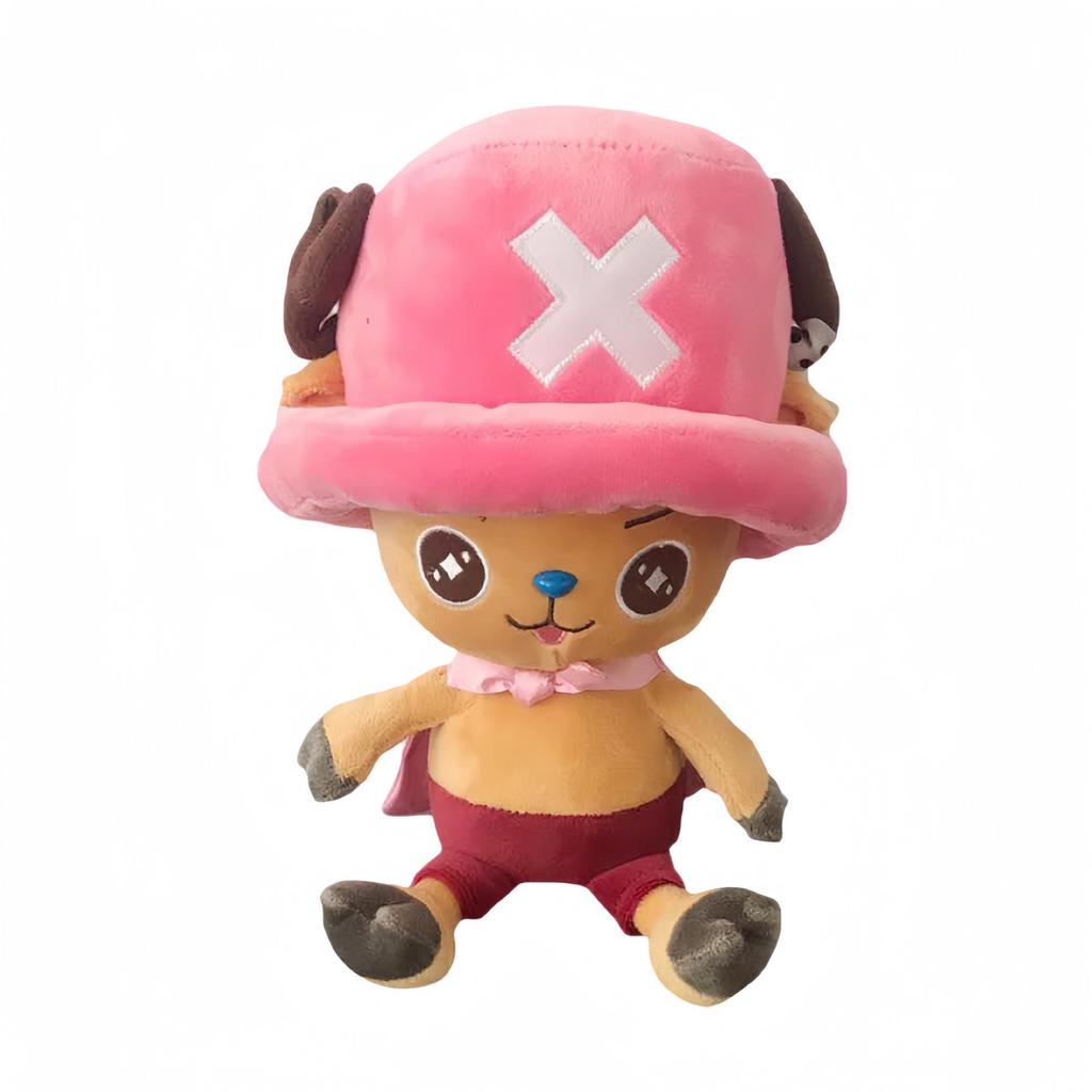 Genuine One Piece Luffy, Chopper, Zoro Plush Figures (20-30cm) - Anime Cartoon Dolls, Perfect Gifts