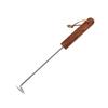 BBQ Meat Flipper Hook Outdoor Camping Food Turner Hook with Wooden Handle Reusable Barbecue Food Flipper Grilling Cooking Tool