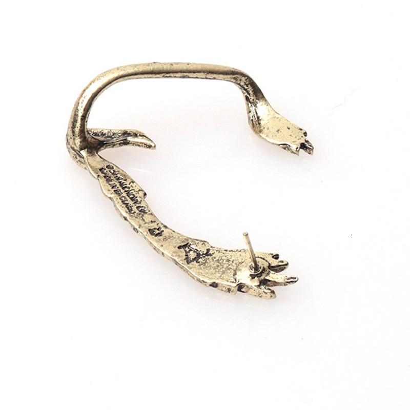 Gothic Crow Bat Animal Inspired Alloy Ear Hoops Female Fashion Accessories