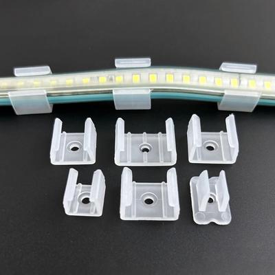 100Pcs 220V Flexible COB LED Strip Fixed Clips Plastic Lamp Holder Fitting Light Mounting Buckle 5050/5730/2835 8-20mm