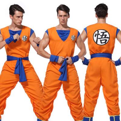 Hot Movies Animation Role Playing Cos Clothes Seven Dragon Beads Monkey King Practice Clothes Monkey King Cosplay Clothes