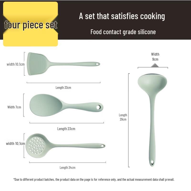 COOKER KING Silicone Non-Stick Kitchen Utensil Set