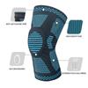 Genouillère Sangle Rotule Support Médial Ménisque Solide Protection Compression Silicone Fitness Boxe Course Genouillères Sport