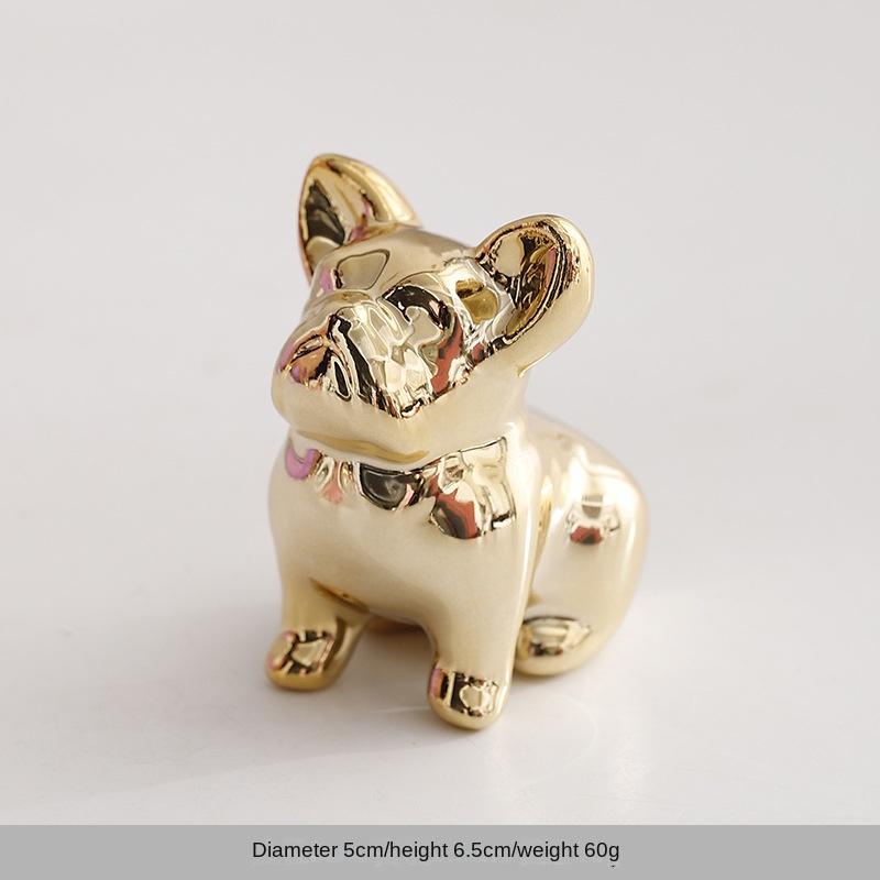 Ceramic Creative Elephant Rabbit Home Bedroom Makeup Desk Ring Necklace Jewelry Rack Ornament Animal Showcase Small Ornament