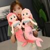 Multi Size Kawaii Mermaid Plush Toys Soft Animal Pillow Stuffed Toy Princess Dolls Children Boys and Girls Birthday Gifts Decor