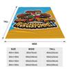 LukasBS Burgerpommes Cartoon Blankets Flannel ICrimax Game Music Portable Super Warm Throw Blanket for Home Outdoor Bedspread