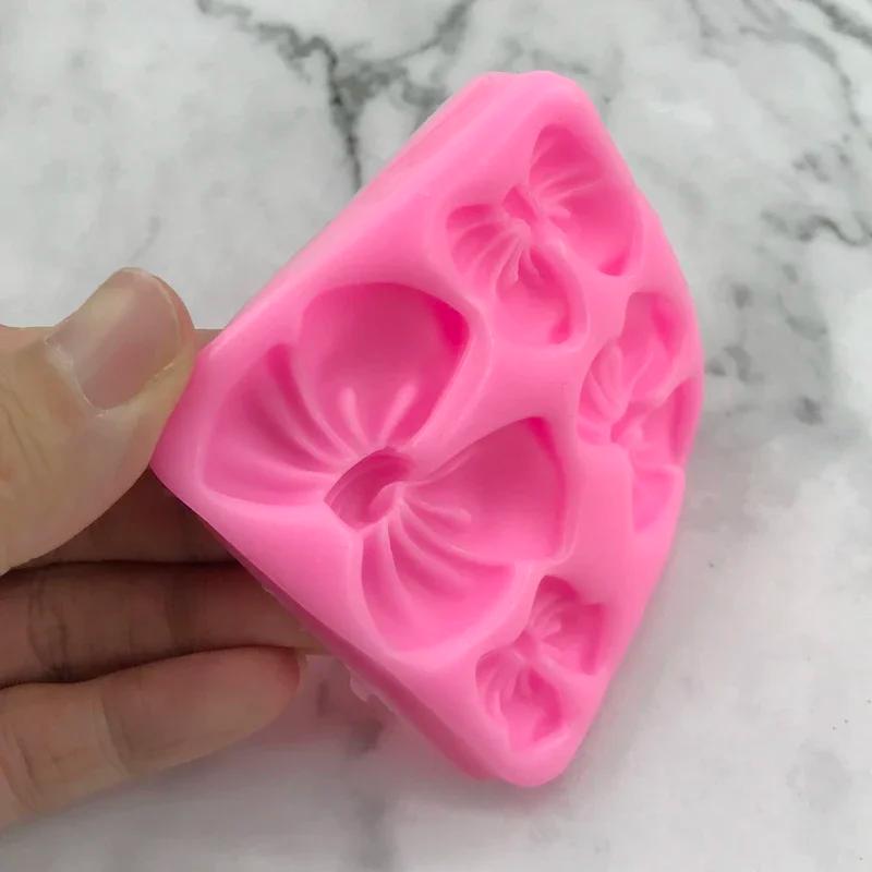 Nowy produkt 1 szt. Urocze formy kokardkowe z węzłem Miękki silikon Masa cukrowa Żywica Artystyczna Forma Dekoracja ciasta Ciasto Kuchnia Akcesoria do pieczenia Narzędzia