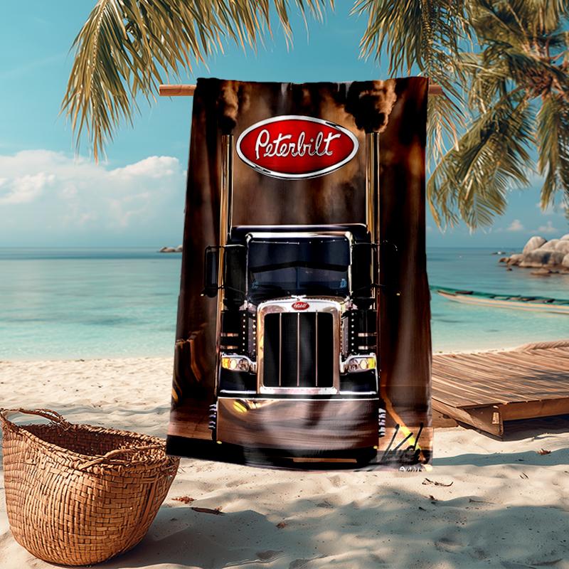 LKW Mode Strandtuch: Ideal für Sommerabenteuer Weich, saugfähig und schnell trocknend geeignet zum Schwimmen und Baden