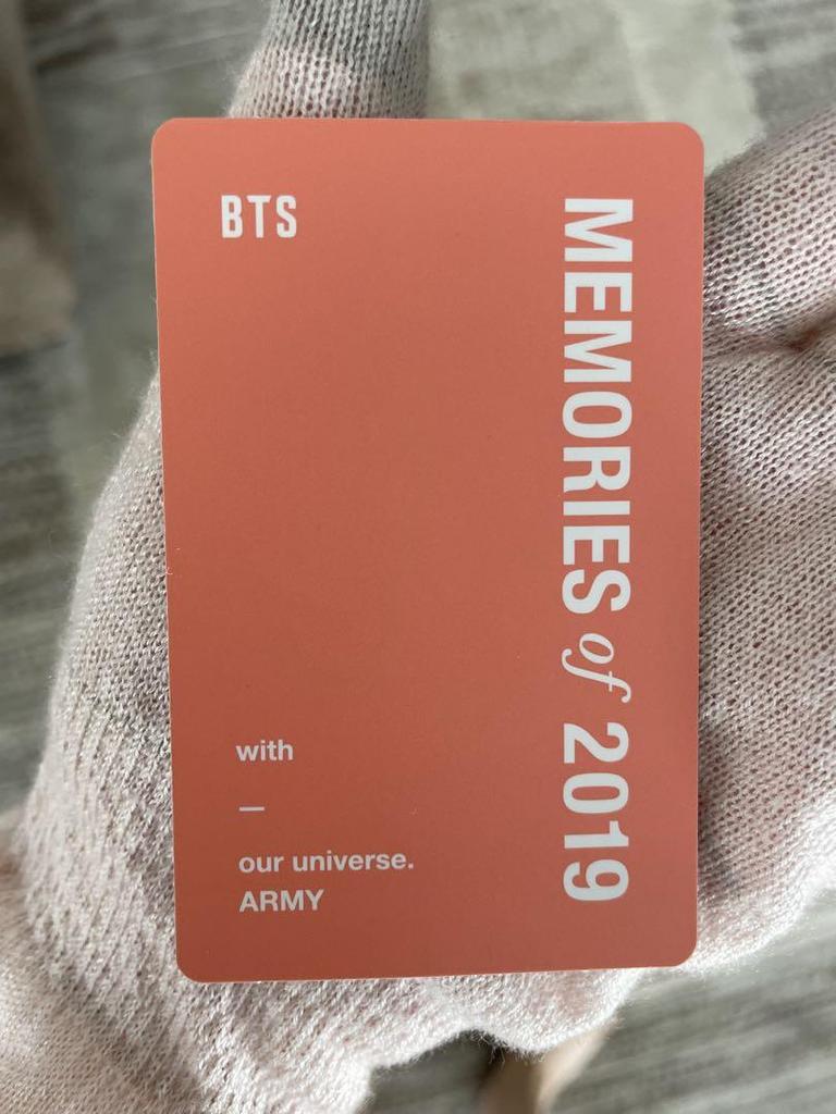 [USED] BTS Memories 2019 Trading Card Yoongi