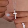 Cross Inlaid Zircon Necklace, Personalized Sweet And Cool Style Pendant Jewelry, Fashionable Temperament Is Shining And Exquisite