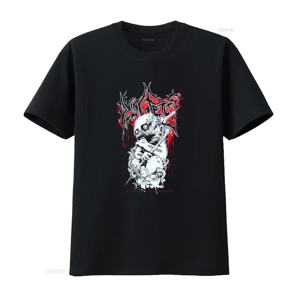 DYING FETUS Parasites T Shirt for Men Unique Skull Design with Red Accents Perfect Metal Fans vintage Washed designer clothes