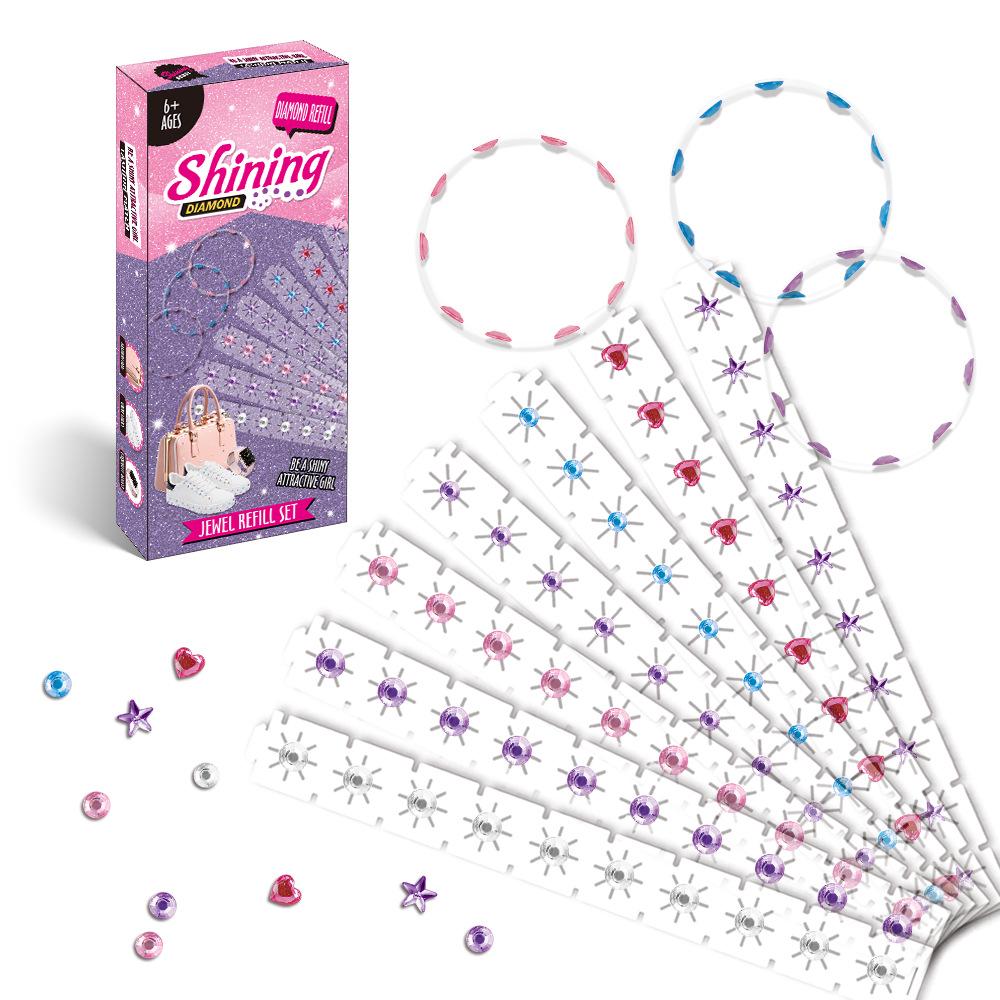 

Cross-border Blingbling Rhinestone Setter Kids Pretend Makeup Toy