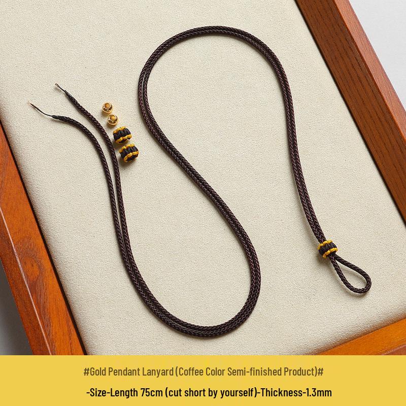 Handcrafted Rope Pendant Lanyard for Men, Women & Kids - Compatible with Eight Treasures Compass & Gold Lock