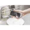 Seiei Monotone Kitchen Sponges 5pcs, Long-lasting Soft Type, 3x6.3x12cm