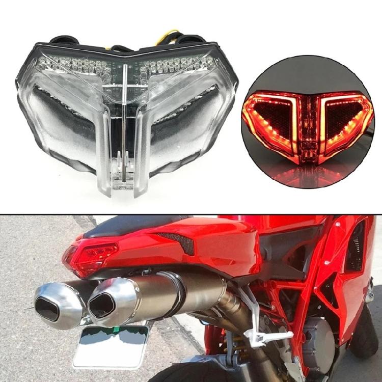 Brake Turn Signals Integrated LED Rear Tail Light Motorcycle Taillight for 848 1098 1198 Replacement Accessories