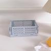 Color Organizing Storage Baskets Case Folding Student Desktop Basket Tape Stationery Plastic Foldable Container Storage Box