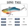 Winter Ice Fishing Lures Sinking Artificial Vibration Hard Baits Crankbait  Long Cast Swimbait Ice Fishing Tackle Gear