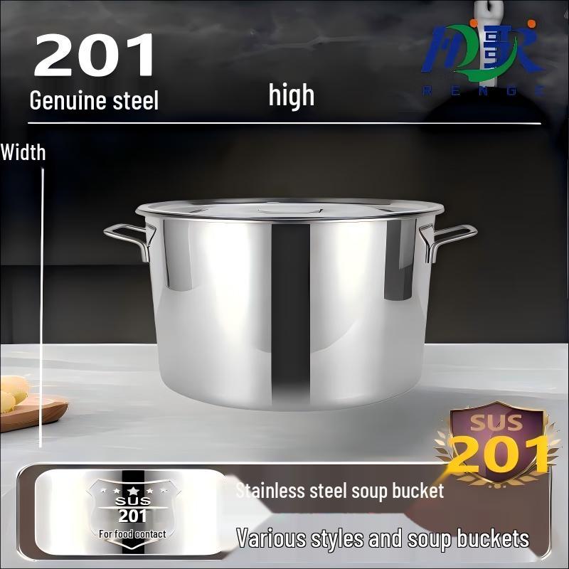 Commercial Grade Stainless Steel Stockpot 80x80cm