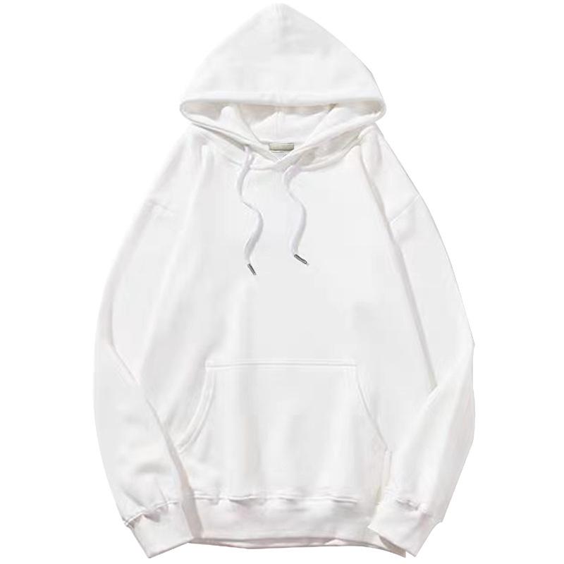 Men's Plus Velvet Hooded Sweatshirt - Heavyweight Autumn/Winter High-Street Style Trendy Jacket