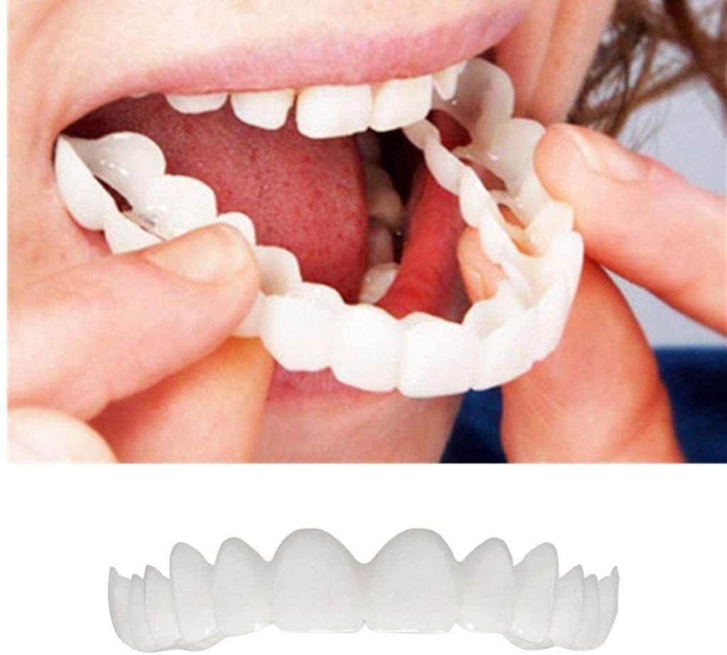 6 Sets of Cosmetic Teeth Covering the Upper Row of Sets of White Cosmetic Upper and Lower Veneers Dentures, Teeth, Teeth,