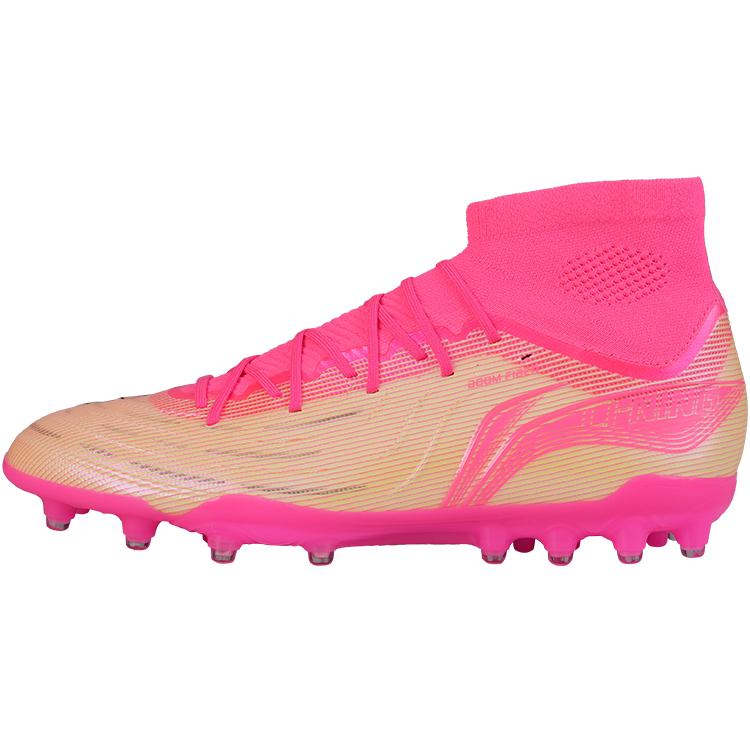 

new LINING Soccer Shoes Men s High top Pink Color 45