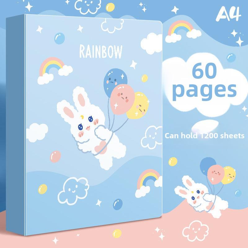 Spanish Bi Rabbit A4 Cartoon 80-Page Student & Office File Folder