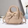 Elegante Koreanische Stil Schmetterlingsknoten Damen Handtaschen Weiches PU Leder Schultertasche für Damen Modisch Trendig Kleine Handtasche Damen