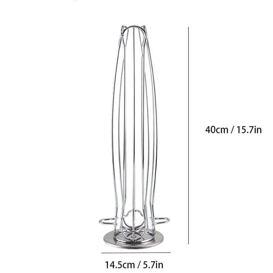 

40 Pills Rotatable Coffee Capsules Pod Holder Capsule Coffee Rack 360 Degree Display Storage Rack Living Room Decorations