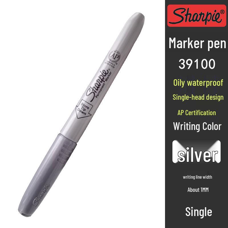 Sharpie Metallic Oil-Based Waterproof Marker Set: Gold, Silver, Black