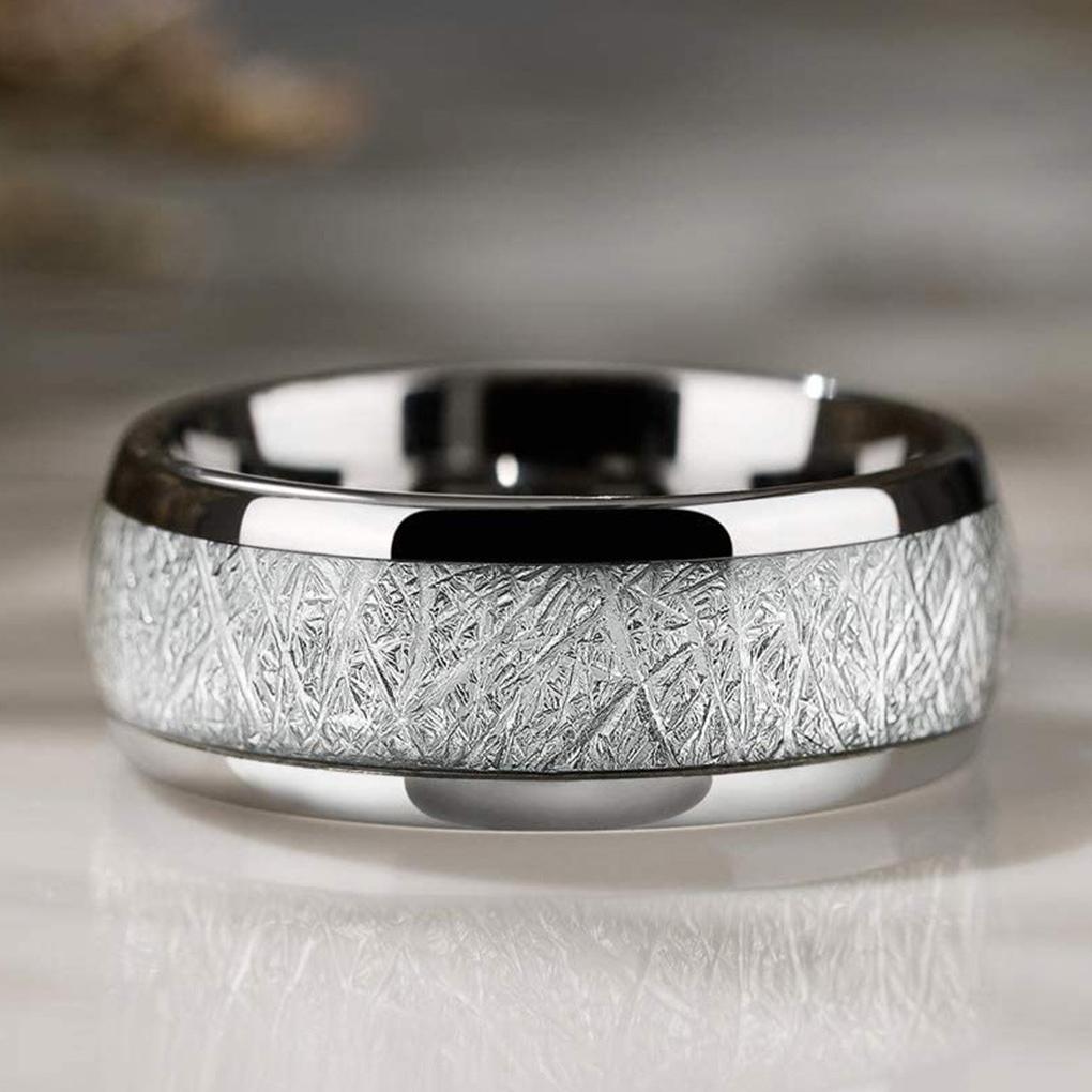 Stainless Steel Ring Jewelry Stone Fashionable Wedding Sweetheart Inset Collectibles Ornament Accessories Party
