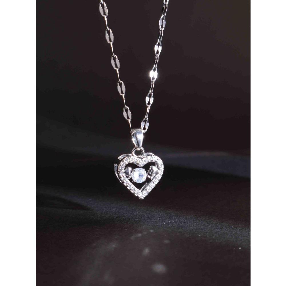 Necklace Does Not Fade Women's Summer Smart Love Versatile Necklace Women's High-end Titanium Steel Accessories