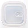 Adelia Cook Lock Square Food Storage Glass with Set of Microwave Safe Containers, Heat-Resistant 4-Sided Lock, 500ml, 2,