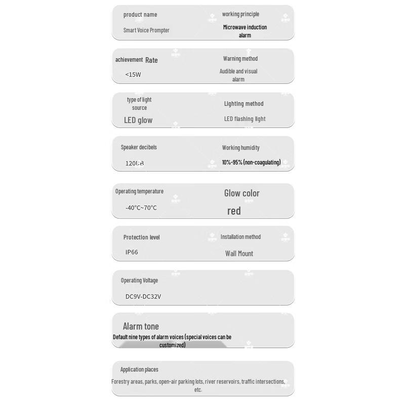 Chuan Jin Jia HY-360WS Microwave Sound & Light Alarm