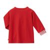 Langes, rotes T-Shirt [MIKI HOUSE], Ärmel, Kaninchen, Japan, Mädchen, Babys, Kinder, Kinderkleidung, 10-5247-490, 110 cm,