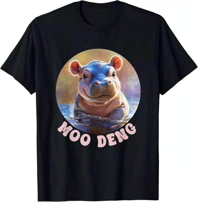 Moo-Deng The Famous Baby Pigmy Hippo Moo-Deng Official Moo Unisex T-Shirt Unisex T-Shirt S
