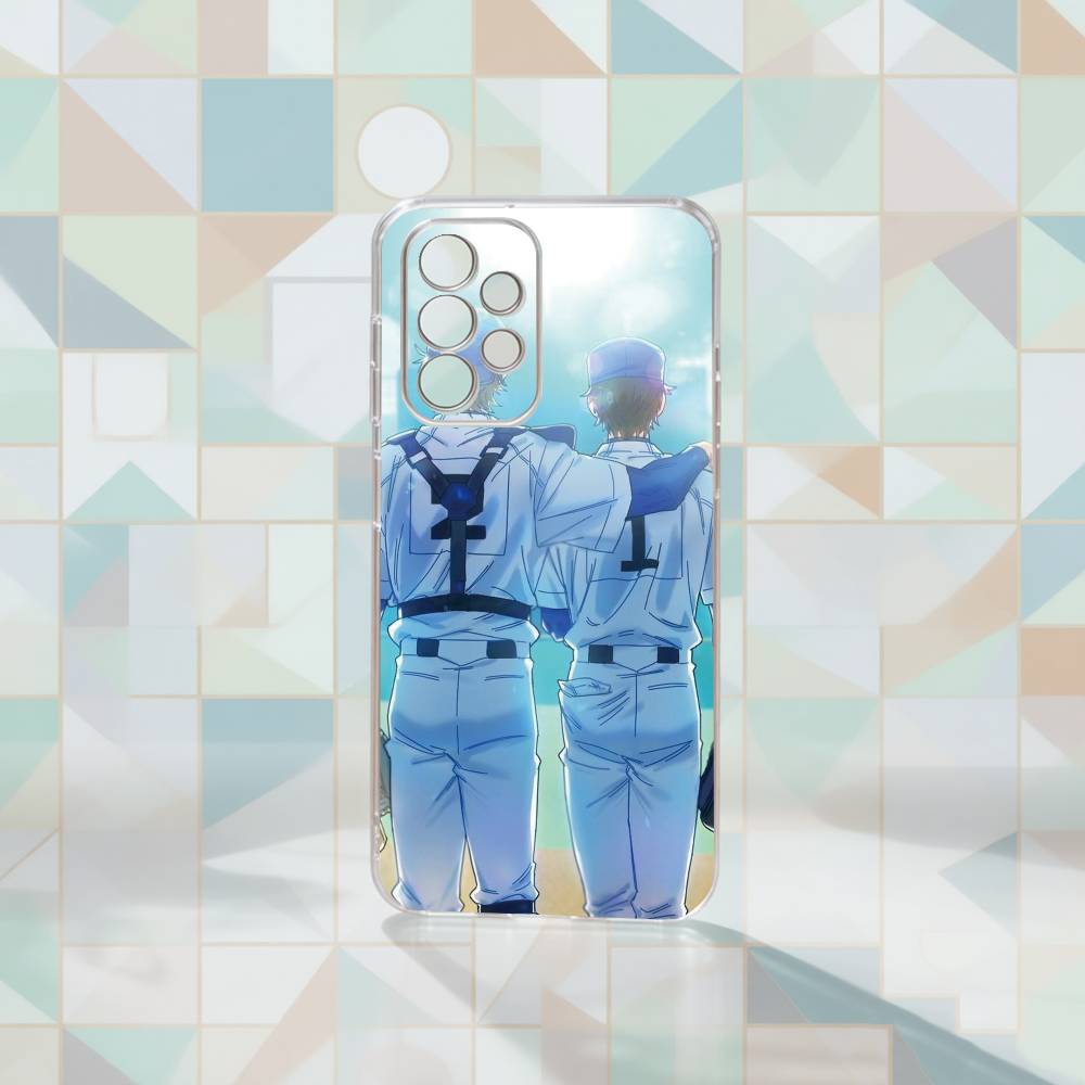 

Ace of Diamond Phone Case Transparent Silicone Soft For Samsung S25,S24,S21,S22,S23,S30,Ultra,S20,Plus,Fe Samsung S24