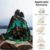 1pc Magical Castle Through Open Book Cartoon Blanket,Portable Throw for Travel & Camping, All Season Cozy Blanket,Ideal Gift