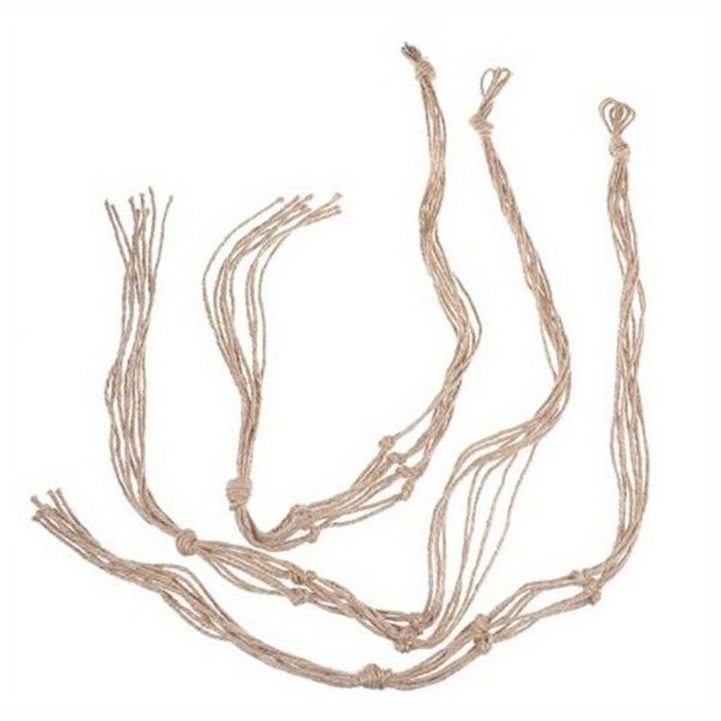 1Pc Vintage Decor Hanging Flower Pots Holder Hanging Basket Flower Pot Net Basket Sling Cotton Rope Garden Decoration Macrame Plant Hanger