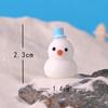 Miniature Snowman Santa Claus Figurine Micro Landscape Christmas Decorations  Birthday Gift