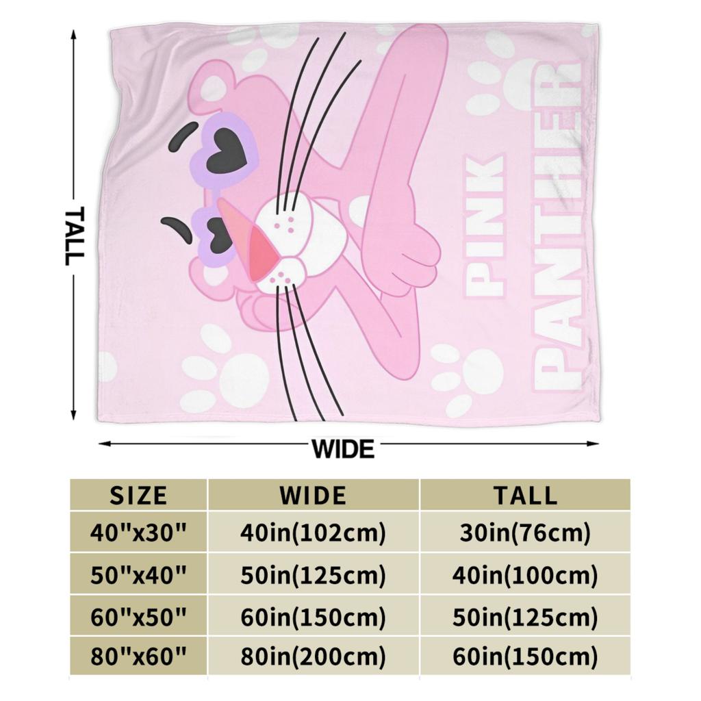 Pinks Panthers aw Prints Blanket Fleece Awesome Soft Throw Blankets for Bed Sofa Spring Autumn,