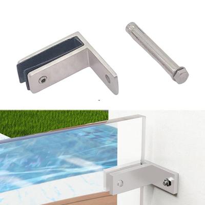 Clempă de Sticlă din Oțel Inoxidabil 304 Clempă Neagră pentru Balustradă cu Garnituri de Cauciuc Capacitate Mare de Încărcare Instalare Ușoară Design Modern