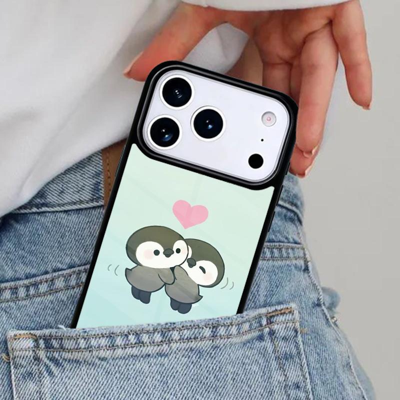 

Cute Lovely Penguin Phone Case for iPhone 16e 15 14 13 12 17 Pro Max Plus Air 17pro Cover Coque iPhone 14 Pro