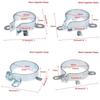 1Pcs Fastening Clamping Ring Capacitor Clip Iron Hoop Holder Tin Plated Mounting Clamp 25mm 30mm 35mm 40mm 2 Feet Fixing Bracket