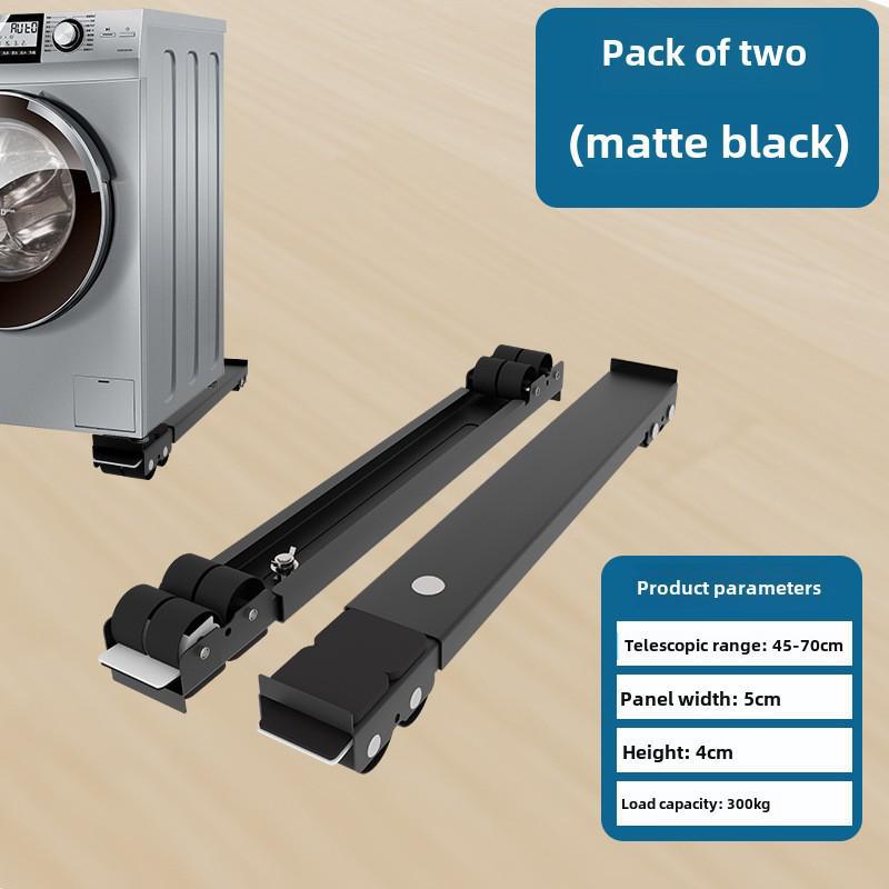 

Регулируемая подставка для бытовой техники с пульсатором барабана и подвижным шкивом для стиральных машин, холодильников и морозильников 2-pack 16-wheel with brakes чёрный