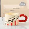 High Temperature Resistant Animal Texture Single Cup Milk Cup Cute Ceramic Cup Souvenir Niche Simple Mug High Appearance