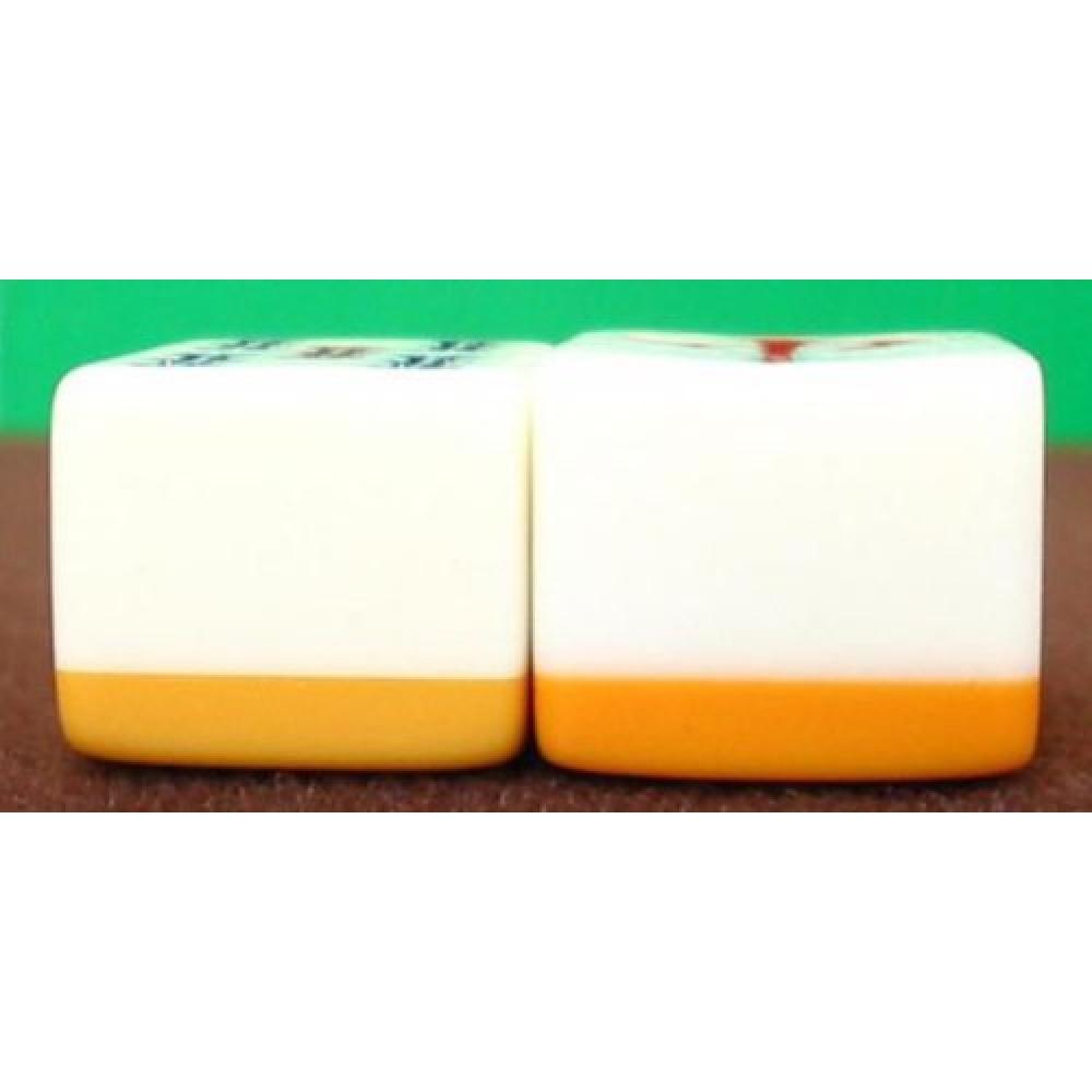 Hand-made Domestic Mahjong Tiles, Hard-to-break Mahjong Tiles, Custom-made Tenwa Black (with Color Dot Sticks), Go Labo Original Tile Strap Included